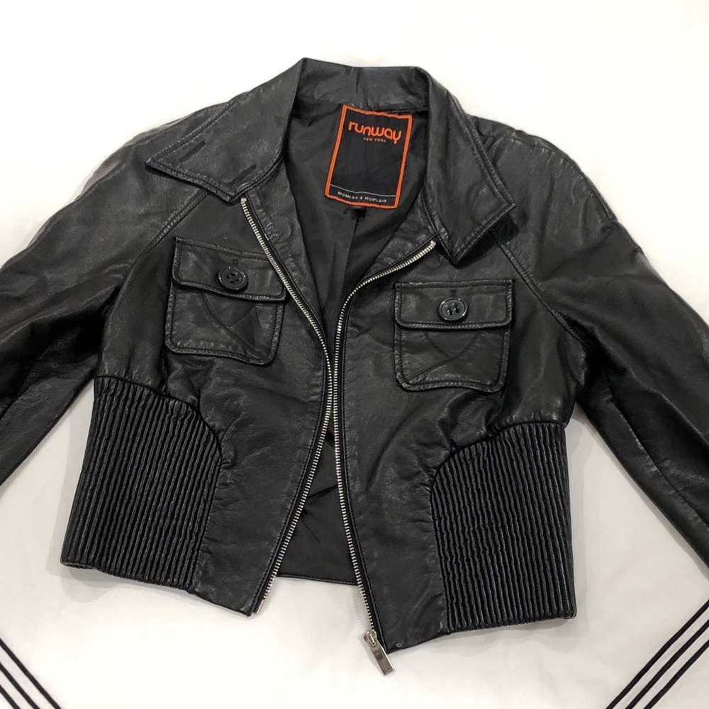 Runway New York Black Faux Leather Jacket